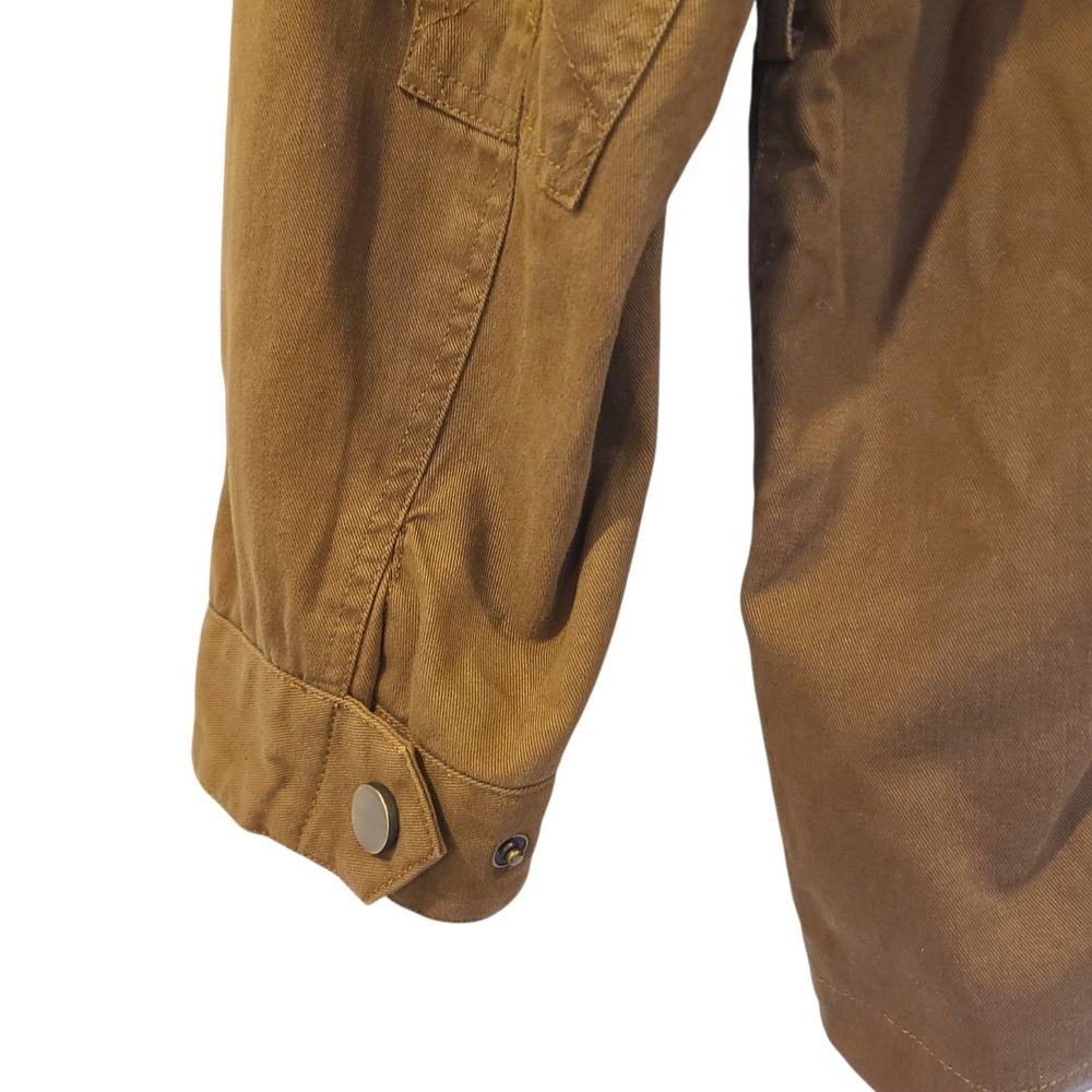 J. Peterman Brown Field Military Utility Barn‎ Chore Jacket Men's Medium Zip - Picture 7 of 11
